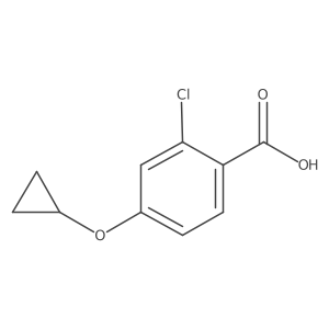 2-Chloro-4-cyclopropoxybenzoic acid结构式