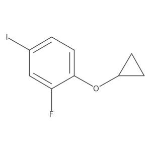 1-Cyclopropoxy-2-fluoro-4-iodobenzene结构式