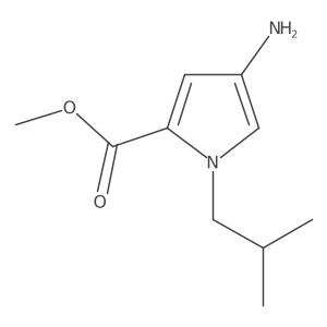 Methyl 4-amino-1-isobutyl-1h-pyrrole-2-carboxylate Structure
