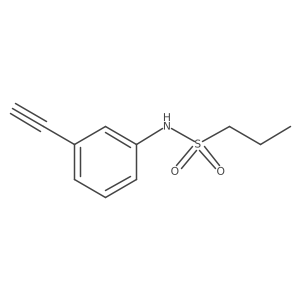 N-(3-ethynylphenyl)propane-1-sulfonamide结构式