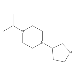 1-(Propan-2-yl)-4-(pyrrolidin-3-yl)piperazine结构式