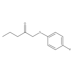 1-((4-Fluorophenyl)thio)pentan-2-one结构式