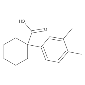 1-(3,4-Dimethylphenyl)cyclohexane-1-carboxylic acid Structure