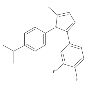 2-(3,4-Difluorophenyl)-5-methyl-1-(4-propan-2-ylphenyl)pyrrole Structure