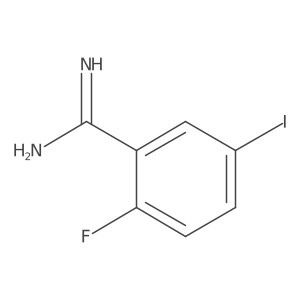 2-Fluoro-5-iodobenzamidine结构式