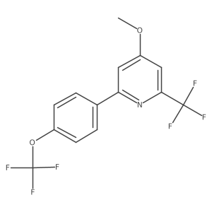 Pyridine, 4-methoxy-2-[4-(trifluoromethoxy)phenyl]-6-(trifluoromethyl)-结构式