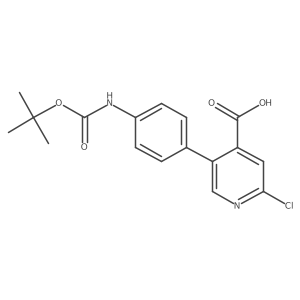 5-(4-BOC-Aminophenyl)-2-chloroisonicotinic acid Structure