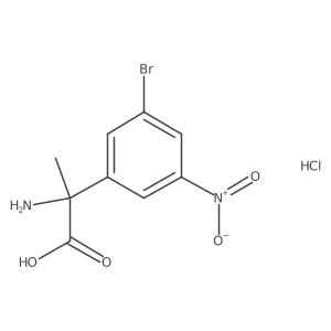 (R)-2-Amino-2-(3-bromo-5-nitrophenyl)propanoic acid hydrochloride Structure