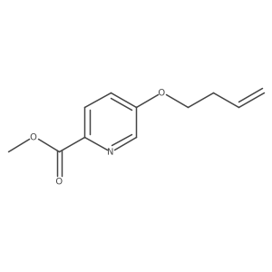 5-But-3-enyloxy-pyridine-2-carboxylic acid methyl ester Structure