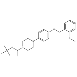 Tert-butyl 4-{5-[(3-methoxypyridin-4-yl)methoxy]pyrimidin-2-yl}piperazine-1-carboxylate Structure