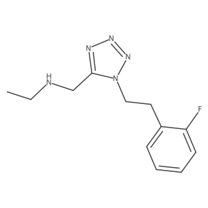 1H-Tetrazole-5-methanamine, N-ethyl-1-[2-(2-fluorophenyl)ethyl]-结构式