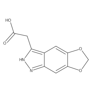 2-{2H,6H-[1,3]dioxolo[4,5-f]indazol-3-yl}acetic acid结构式