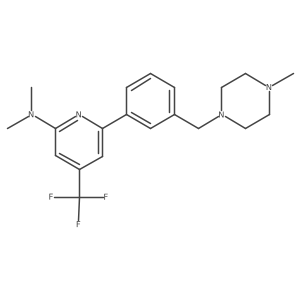 Dimethyl-{6-[3-(4-methyl-piperazin-1-ylmethyl)-phenyl]-4-trifluoromethyl-pyridin-2-yl}-amine Structure