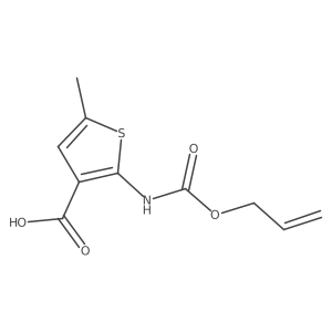 5-Methyl-2-{[(prop-2-en-1-yloxy)carbonyl]amino}thiophene-3-carboxylic acid Structure