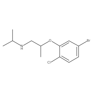 1-Propanamine, 2-(5-bromo-2-chlorophenoxy)-N-(1-methylethyl)-结构式