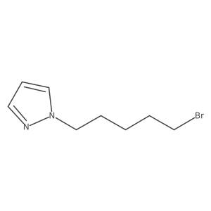 1-(5-Bromopentyl)-1h-pyrazole Structure