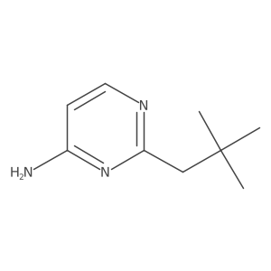 2-(2,2-Dimethylpropyl)pyrimidin-4-amine结构式