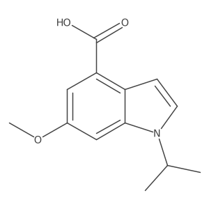 1-isopropyl-6-methoxy-1H-indole-4-carboxylic acid Structure
