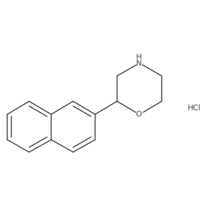 2-(Naphthalen-2-yl)morpholine hydrochloride结构式