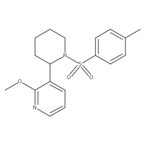 2-Methoxy-3-(1-tosylpiperidin-2-yl)pyridine结构式