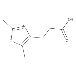 3-(2,5-dimethyloxazol-4-yl)propanoic acid结构式