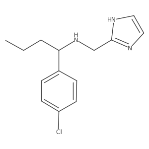 1H-Imidazole-2-methanamine, N-[1-(4-chlorophenyl)butyl]-结构式