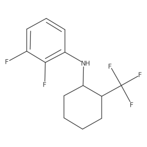 Benzenamine, 2,3-difluoro-N-[2-(trifluoromethyl)cyclohexyl]-结构式