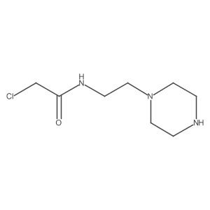 2-chloro-N-(2-piperazin-1-ylethyl)acetamide Structure