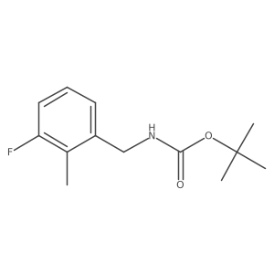 Tert-butyl (3-fluoro-2-methylbenzyl)carbamate结构式