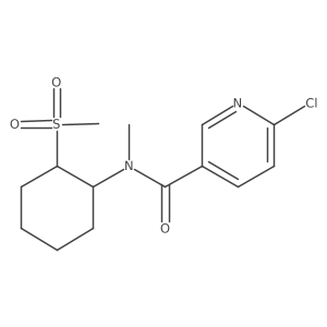 6-chloro-N-(2-methanesulfonylcyclohexyl)-N-methylpyridine-3-carboxamide Structure