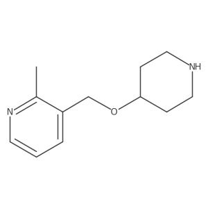 2-Methyl-3-(piperidin-4-yloxymethyl)pyridine结构式
