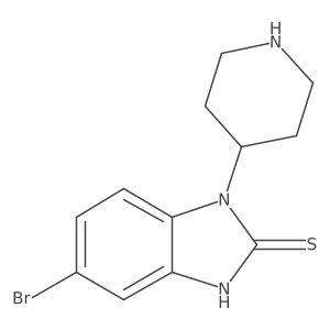 2H-Benzimidazole-2-thione, 5-bromo-1,3-dihydro-1-(4-piperidinyl)-结构式