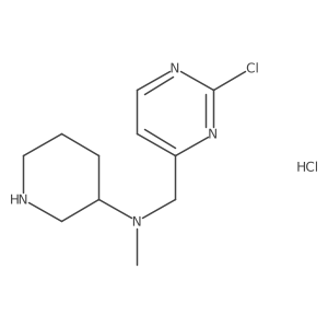 (2-Chloro-pyrimidin-4-ylmethyl)-methyl-piperidin-3-yl-amine hydrochloride结构式