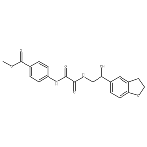 Methyl 4-(2-((2-(2,3-dihydrobenzofuran-5-yl)-2-hydroxyethyl)amino)-2-oxoacetamido)benzoate结构式