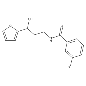 3-Chloro-N-[3-(furan-2-YL)-3-hydroxypropyl]benzamide Structure
