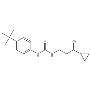 1-(4-(Tert-butyl)phenyl)-3-(3-cyclopropyl-3-hydroxypropyl)urea Structure