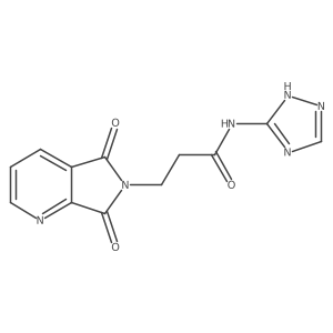 3-(5,7-dioxo-5,7-dihydro-6H-pyrrolo[3,4-b]pyridin-6-yl)-N-(4H-1,2,4-triazol-3-yl)propanamide Structure
