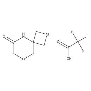 8-Oxa-2,5-diazaspiro[3.5]nonan-6-one trifluoroacetate Structure