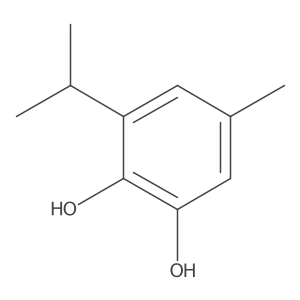 5-Methyl-3-(propan-2-yl)benzene-1,2-diol结构式