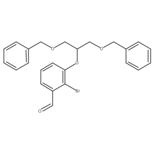3-[1,3-Bis(phenylmethoxy)propan-2-yloxy]-2-bromobenzaldehyde结构式