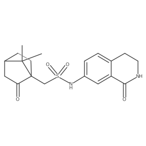 1-(7,7-dimethyl-2-oxobicyclo[2.2.1]heptan-1-yl)-N-(1-oxo-1,2,3,4-tetrahydroisoquinolin-7-yl)methanesulfonamide结构式