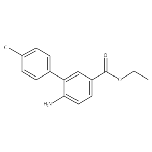 Ethyl 6-amino-4'-chloro-[1,1'-biphenyl]-3-carboxylate结构式