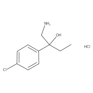 1-Amino-2-(4-chlorophenyl)butan-2-ol hydrochloride结构式