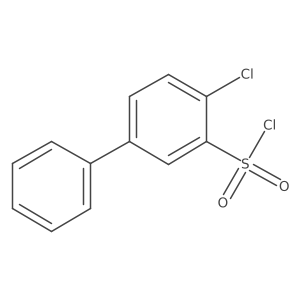 2-Chloro-5-phenylbenzene-1-sulfonyl chloride Structure
