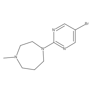 1-(5-Bromopyrimidin-2-yl)-4-methyl-1,4-diazepane Structure