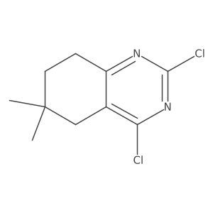 2,4-Dichloro-6,6-dimethyl-5,6,7,8-tetrahydroquinazoline结构式
