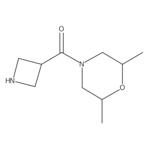 4-(Azetidine-3-carbonyl)-2,6-dimethylmorpholine结构式