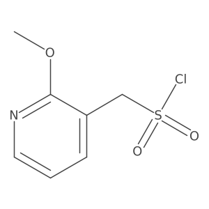 (2-Methoxypyridin-3-yl)methanesulfonyl chloride结构式