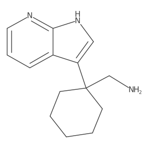 (1-{1H-pyrrolo[2,3-b]pyridin-3-yl}cyclohexyl)methanamine结构式