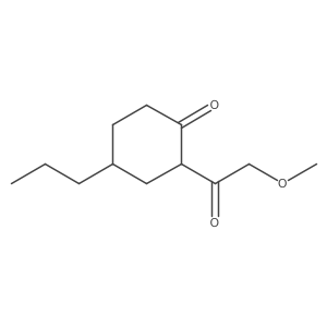 2-(2-Methoxyacetyl)-4-propylcyclohexan-1-one Structure